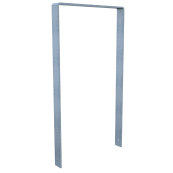 Leaning bracket made of flat steel | 70 x 70 mm | for setting in concrete, without crossbar | width: 600mm | hot-dip galvanized